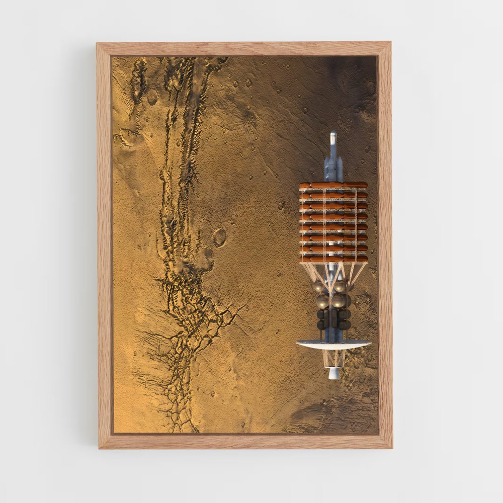 Poster Rover au Cœur de Valles Marineris – affiche Système solaire (vue 4)
